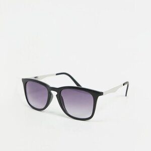 NWT AJ Morgan black wayfarer smoke lens sunglasses